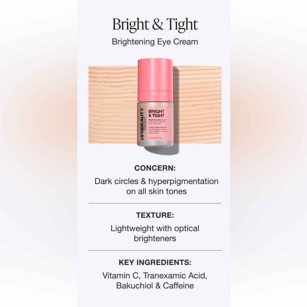 INNBEAUTY PROJECT Bright & Tight Brightening Eye Cream - Picture 4 of 9